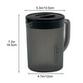 thumbnail image 2 of Darzheoy Plastic Pitcher, Refrigerator Cold Kettle High Temperature Resistant Large Capacity Durable with Lid for Tea Drink, 2 of 8