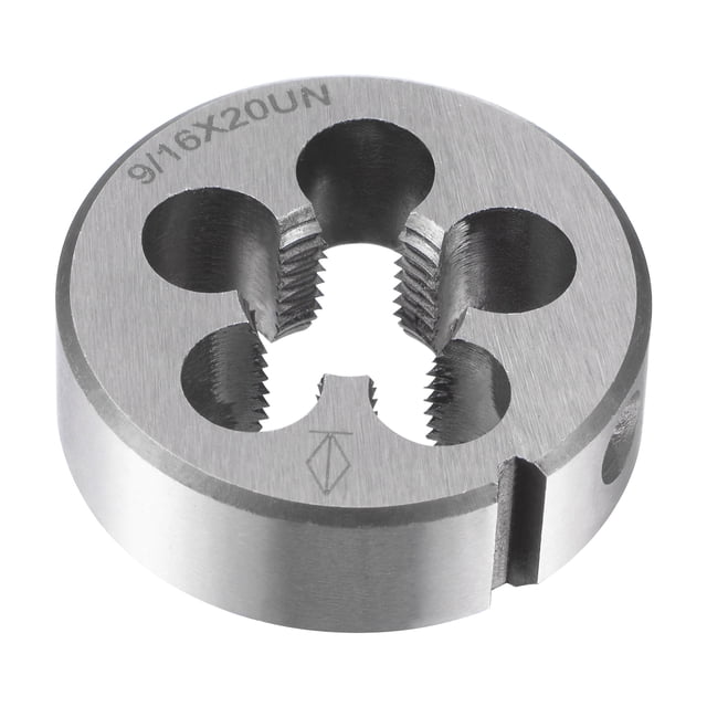 Unique Bargains 9/16'-20 UN Alloy Tool Steel Machine Thread Round Threading Die Hand Tool