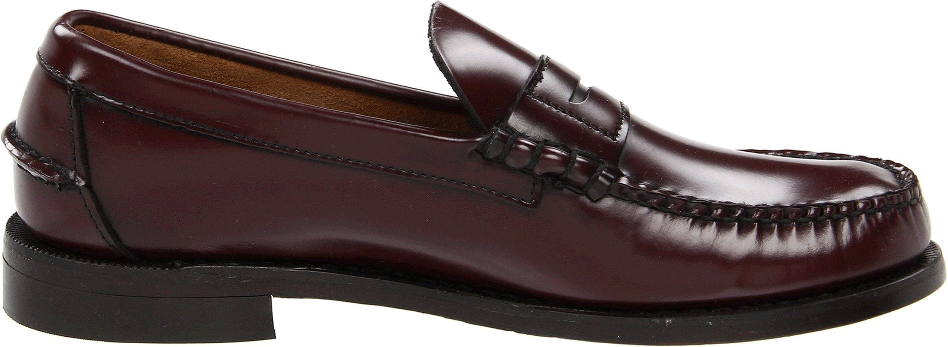 Sebago Penny Loafer Shoe Mens 14 Hand Sewn All Leather Brown Dress Maine USA sebago made in usa products for sale | eBay main image 3