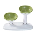 thumbnail image 2 of BELOVING Bol Surélevé pour Chat Hauteur et Angle Réglables Plat pour Chaton Chaton Vert, 2 of 9
