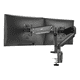 thumbnail image 1 of Soporte Doble Monitor para 2 Monitores de 17” a 32” Pulgadas Belug, Negro, 1 of 5