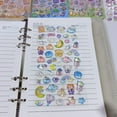 thumbnail image 5 of Night Glowing Embossed Sticker PVC Sticker for Craft Journal Planner Photo Album Scrapbooking Kid Room Decoration, 5 of 8