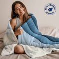 thumbnail image 5 of Flannel Fleece Throw Blanket Ocean Blue Water Ripples Lightweight Soft Plush Blankets,Abstract Geometric Gradient Cozy Warm Throw Blanket for Couch Sofa Bed Car Office All Season Use 40x60in, 5 of 9