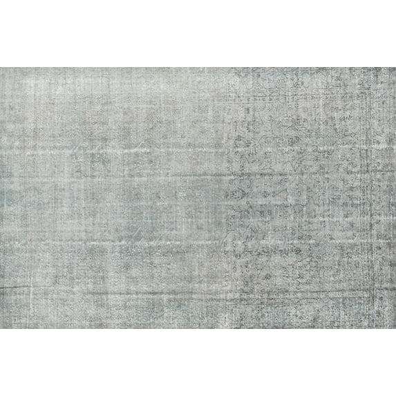 Ahgly Company Indoor Rectangle Traditional Silver Gray Persian Area Rugs, Swatch Sample