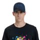 thumbnail image 4 of Fotbe Blue Glitter Retro Gorro Clásico de Béisbol, Gorra Ajustable con Broche Snapback, Gorro de Exterior de Algodón Suave, 4 of 6