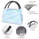 thumbnail image 4 of Fotbe Light Blue Marble Bolsa Térmica Portátil con Estampado, Bolsa de Entrega de Alimentos Aislada, Bolsa Reutilizable de Gran Capacidad para Comidas y Supermercado, 4 of 6