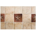 thumbnail image 3 of Premier Copper Products T4DBS 4 in. x 4 in. Copper Star Tile - Oil Rubbed Bronze, 3 of 4