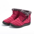 thumbnail image 2 of Women Winter Warm Ankle Snow Boots Slip-on Zip Waterproof Outdoor Walking Shoes, 2 of 8