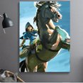 thumbnail image 3 of Cuadro Decorativo Zelda Link Caballo Listo Para Colgar 50x75cm Jungle Art Impresion Tela Arte, 3 of 7