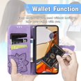 thumbnail image 6 of for Xiaomi Mi 11T Wallet Case,3D Butterfly PU Leather Shell with Credit Card Slots Case Cover for Xiaomi Mi 11T/Pro Rhinestone Purple, 6 of 13