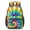 Red and Green, variant on Red and Yellow Tie Dye Pattern 17" School Backpacks for Teens,Waterproof Oxford Fabric,S-Shape Padded Straps for School,Travel,Hiking,Camping