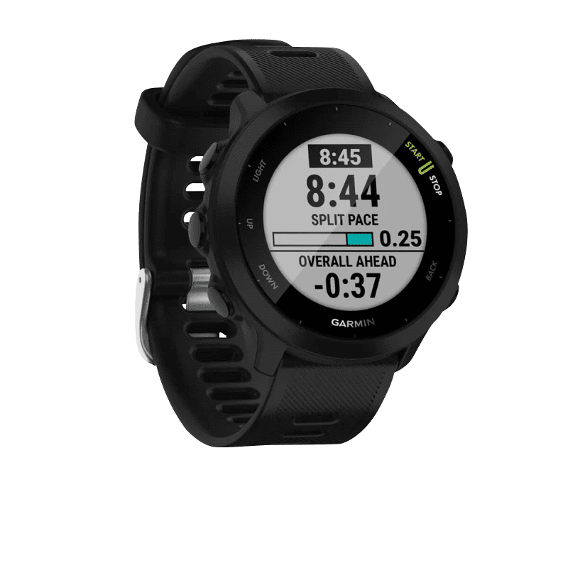 Restored Garmin Forerunner 55, Black Garmin Certified (Refurbished)