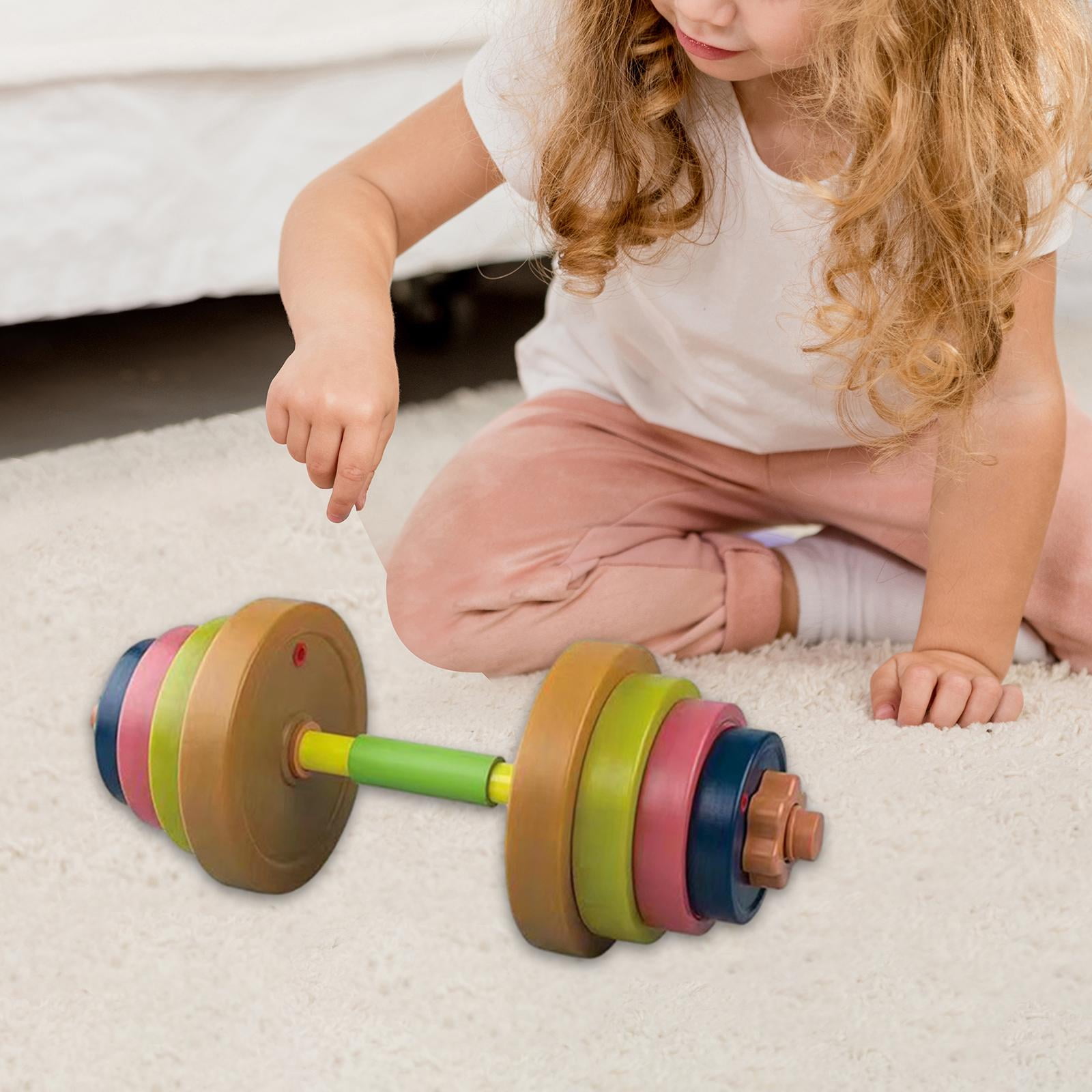 LeeQinersw Kids Exercise Weight Toys Adjustable Dumbbells for Children Beginners Gym Sports Style B