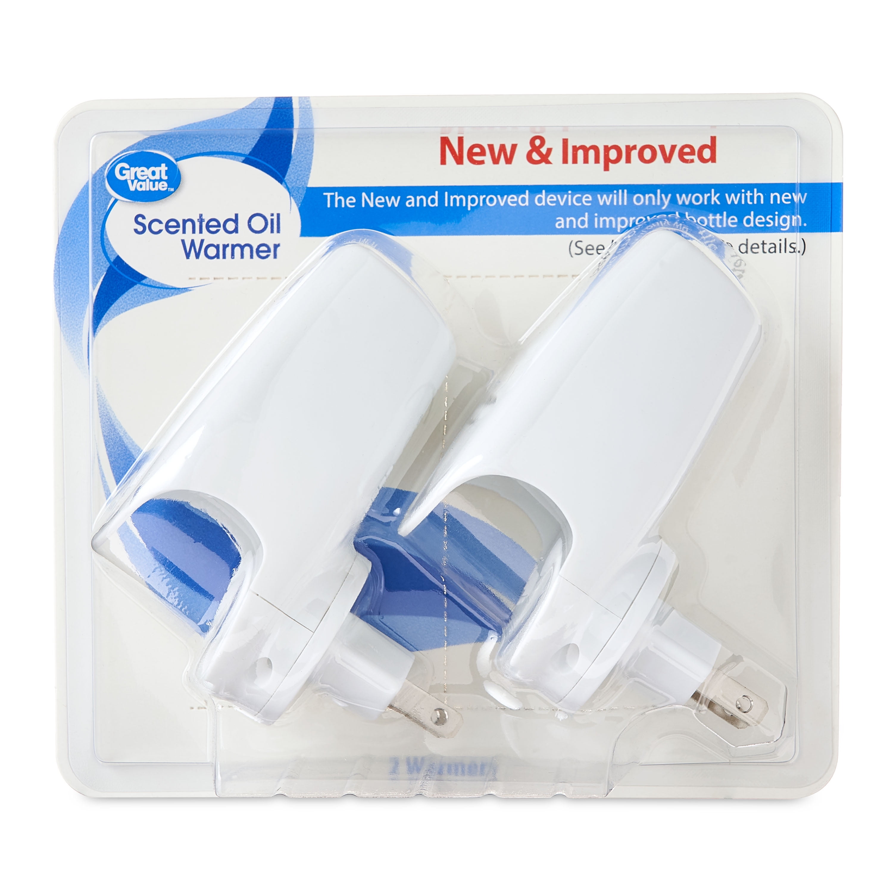 Great Value Plug-in Wall Oil Warmer Holder, White - Pack of 2(Scents not included)