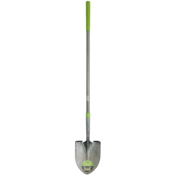 AMES 25332100 Tempered Steel Round Point Shovel with Fiberglass Handle