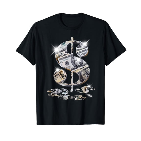 Cool As Dollar Bill Dollar Sign $$ Gift Design Idea T-Shirt