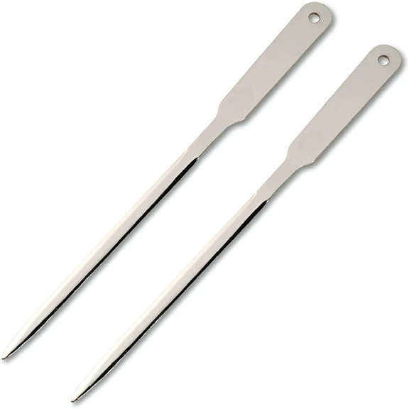 FACEGA Stainless Steel Envelope Opener Letter Openers,Lightweight Envelope Slitter,Silver-Tone (2 Pieces)