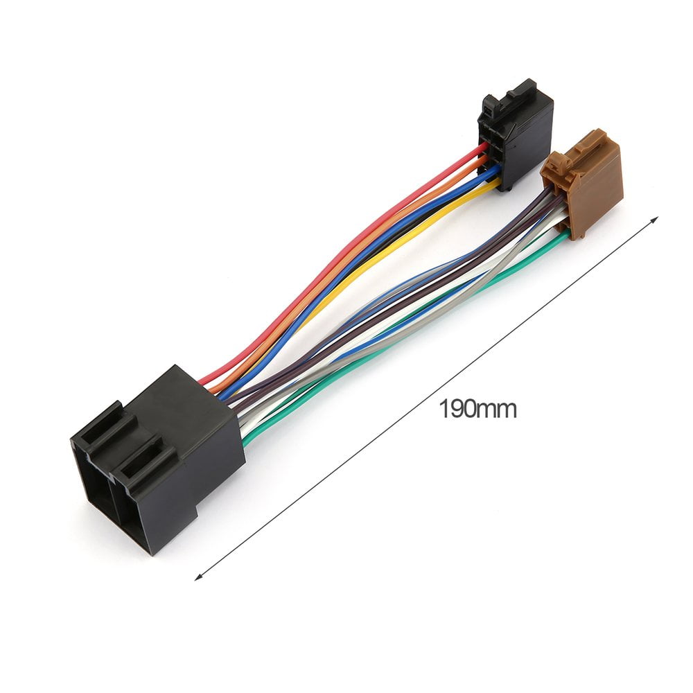 OPKALL Car Stereo Audio Harness With ISO Adapter Durable Automobile Radio Wiring Harness For Peugeot 106 206 306 307 405 406 607
