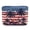 American Flag Palm Tree, variant on Distressed Black White Stripes RV Propane Tank Cover for Camping, Polyester Camper Propane Tank Cover UV Resistant Propane Tank Cover for Travel Trailer