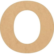 Wooden MDF Letters, Blank 6'' Rockwell O, Craft Wall Hanging Shape