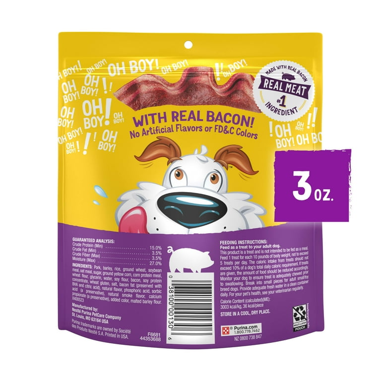 Purina Beggin' Strips Real Meat Bacon Flavor Irresistible Canine