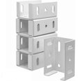 thumbnail image 1 of Heavy Duty 2-3/4 Inch Rails Brackets Kit, White Aluminum Fence Bracket for Vinyl Fencing Panel to.pa, 1 of 5