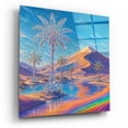 thumbnail image 2 of Epic Art 'Crystal Palm Oasis' by Rey Klimt Acrylic Glass Wall Art, 12" x 12", 2 of 8