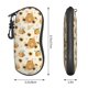 thumbnail image 4 of Cute Honey Bee And Sunflower Sunglasses Case Eyeglass Cover With Belt Clip Zipper Double Print Sunglasses Holder For Adult Kids, 4 of 5