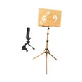 thumbnail image 2 of STARTIST Support de Musique en Bois pour Partitions Hauteur Réglable pour Guitare avec clip pour Téléphone, 2 of 9