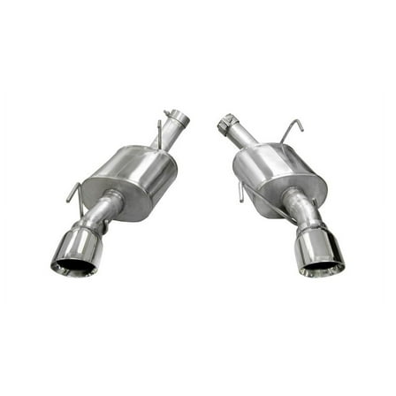 Corsa 05-10 Ford Mustang Shelby GT500 5.4L V8 Polished Xtreme Axle-Back Exhaust