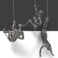 thumbnail image 4 of maskred Climbing Man Wall Decor With Unique Style Add Charm To Home Wide Application Exquisite Resin Artistic Workmanship Antique Black Type 2, 4 of 6