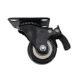 thumbnail image 1 of FixtureDisplays® 2 Inch 88 lbs Capacity PU Wheel Metal Top Plate 360 Degree Rotation Swivel Furniture Caster Black Polyurethane Wheel Locking Castor 88 lbs Load Capacity Each Wheel 400350-4PK, 1 of 7
