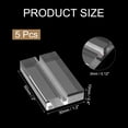 thumbnail image 2 of Uxcell 5Pcs 30 x 50 mm Acrylic Place Card Holders Clear Card Holder Stand Clear, 2 of 5