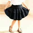 thumbnail image 3 of FAHXNVB Girls Short Skirt Kids Casual Stretchy Waist 2-Layer Polka Dot Ruffle Party Skirts Sports Athletic Skirts 4-14 Years, 3 of 5