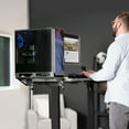 thumbnail image 3 of VIVO Clamp-on Adjustable Deskside Gaming PC Holder with Wall Mounting Option, 3 of 8