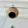 thumbnail image 6 of Walbest Hanging Bird House with Ladder, Natural Coconut Fiber Shell Bird Nest Breeding for Parrot Parakeet Lovebird Finch Canary,Coconut Hide Bird Swing Toys for Hamster,Bird Cage Accessories, 6 of 7