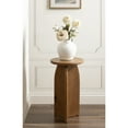 thumbnail image 3 of Kate and Laurel Sora Modern Wooden Round Drink Table, 12 x 12 x 22, Rustic Brown, Transitional Wood End Table for Use as Indoor Plant Stand or Living Room Mini Table, 3 of 10