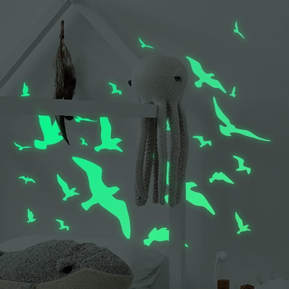 Godderr Luminous Rainbow Wall Stickers Bedroom Living Room Luminous Decorative Stickers