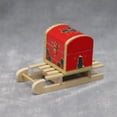 thumbnail image 1 of 1/12 Mini Wooden Sleigh Gift Box Model DIY Christmas Landscape Dollhouse Decor, 1 of 4