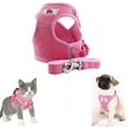 thumbnail image 1 of LAICAIW Dog Harness and Leash Set, No Pull Reflective Adjustable Pet Soft Mesh Chest Vest Harnesses Easy Control for Small Medium Dogs and Cats Outdoor Walking, 1 of 7