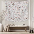 thumbnail image 5 of Flowers Birds Large Tapestry for Bedroom Wall Hanging Tapestry, Spring Botanical Floral Tree Branches Ceiling Backdrop Tapestries Poster Blanket Wall Decor for Teens Room Living Room Dorm 86" x 104", 5 of 8