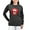Charcoal, variant on - Women's Long Sleeve Dark T Shirt - Women's Long Sleeve Graphic Tee Casual Fit