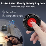 CallToU Caregiver Call Button with Pager Elderly Monitoring System Personal Alarm