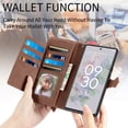 thumbnail image 5 of Case for Google Pixel 6A Zipper Wallet Cover Lanyard Crossbody Neck Strap Compatible with Google Pixel 6A Case, 5 of 5