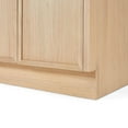 thumbnail image 6 of Ariel Kelly 73 Inch Double Oval Sink Bathroom Vanity With Pure White Quartz Countertop 1.5 Inch Edge In White Oak, 6 of 12
