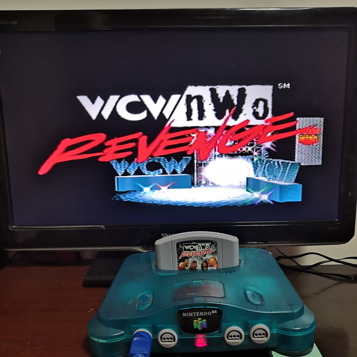 WCW/NWO Revenge Video Games Cartridge Card for N 64 Us