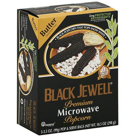 Black Jewell Black Buttered Popcorn, 10.5 oz (Pack of 6)