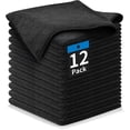 thumbnail image 1 of Paños de Limpieza de Microfibra, 12Pcs Trapos de Microfibra, Súper Absorbente, Lavable y Reutilizable, Microfibras para Abrillantador de Coches/Ventana/Cocina/Vidrio (Azul), 1 of 4