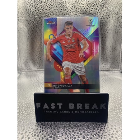 2023-24 Topps Finest Refractor Base Set Antonio Silva #57 Benfica Soccer Card Near Mint