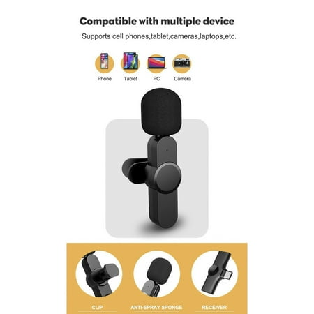 Microfono Inalambrico Tipo C para Android - Lavalier. GENERICO